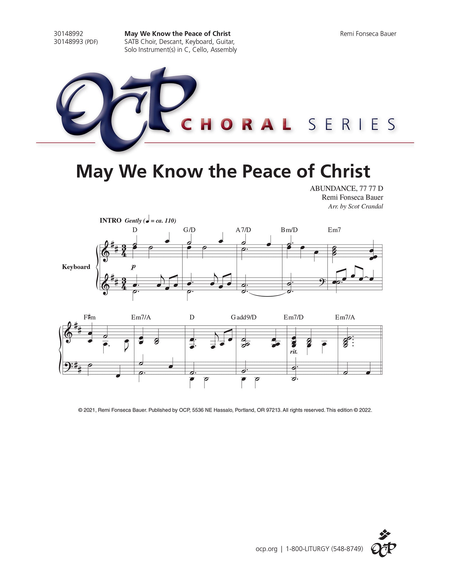 May We Know the Peace of Christ