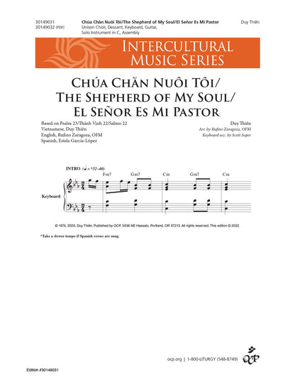 Chúa Chan Nuôi Tôi/The Shepherd of My Soul/El Señor Es Mi Pastor