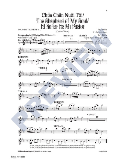 Chúa Chan Nuôi Tôi/The Shepherd of My Soul/El Señor Es Mi Pastor