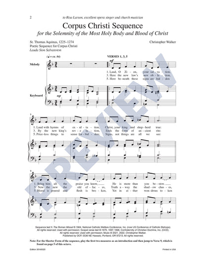 Corpus Christi Sequence