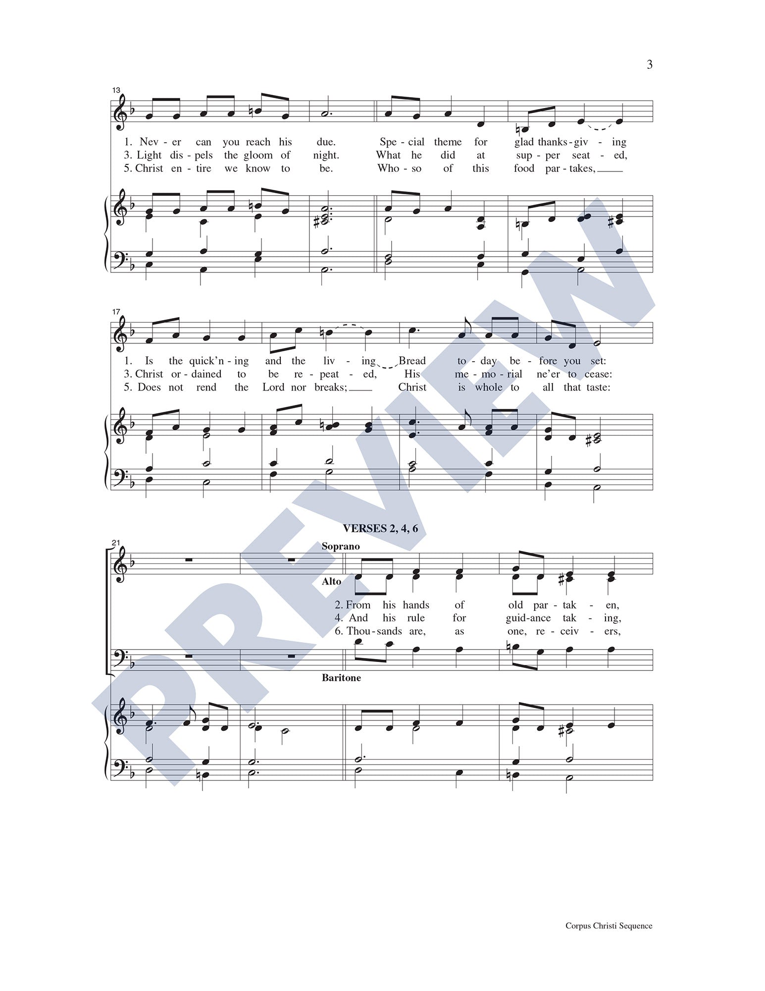 Corpus Christi Sequence