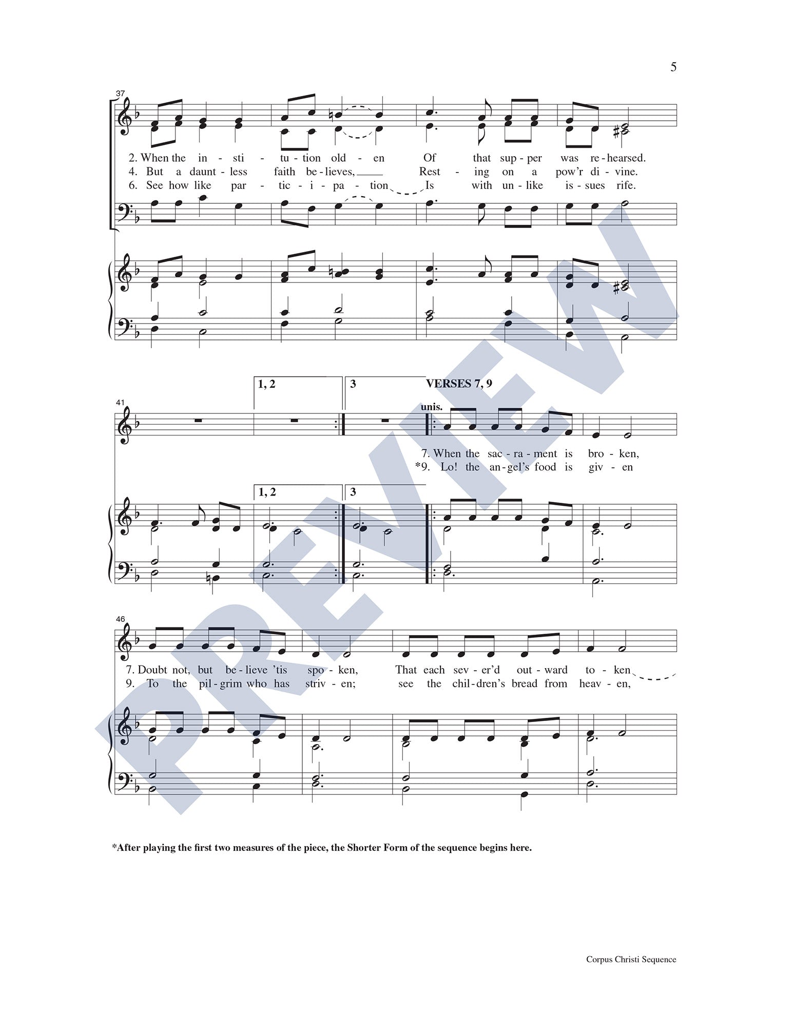 Corpus Christi Sequence