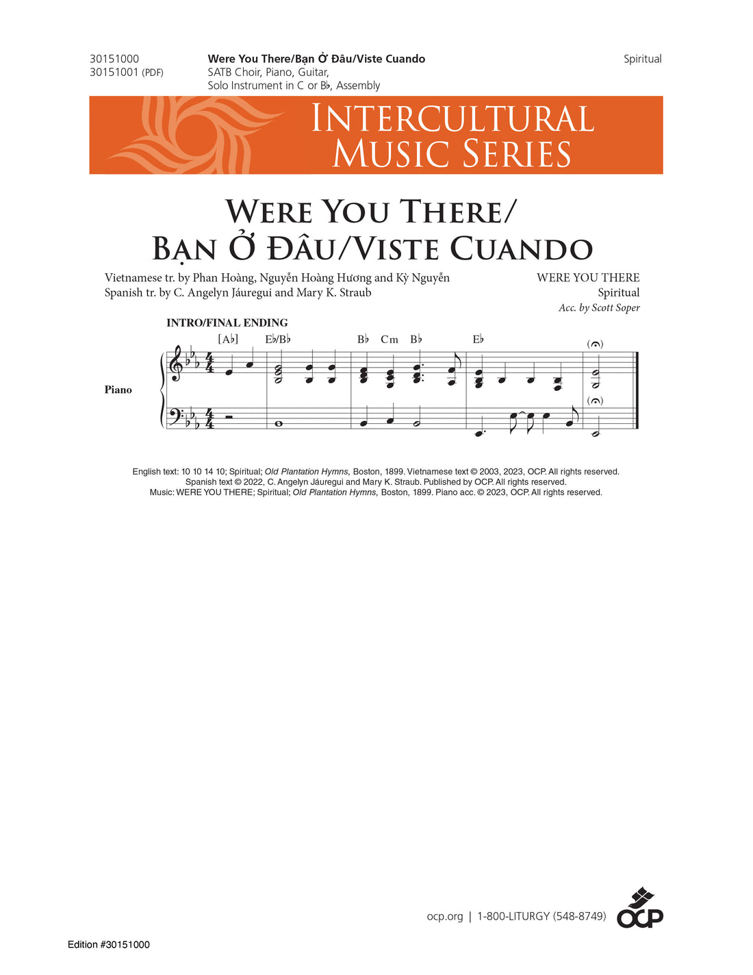 Were You There/Ban O Ðâu/Viste Cuando