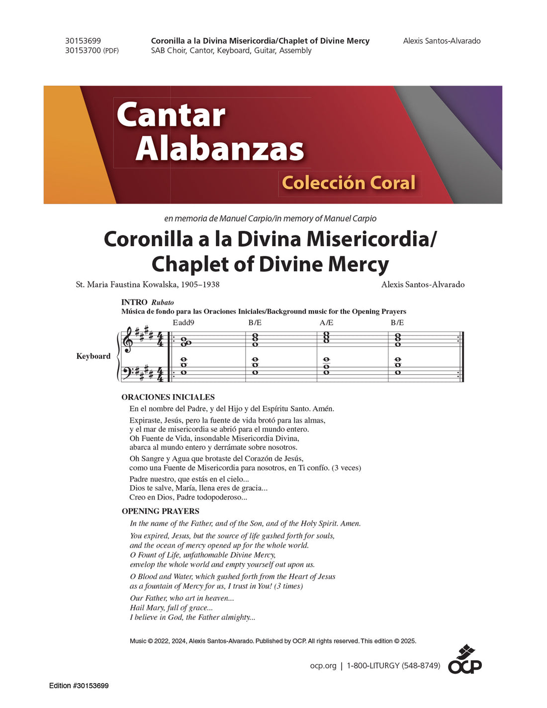 Coronilla a la Divina Misericordia/Chaplet of Divine Mercy