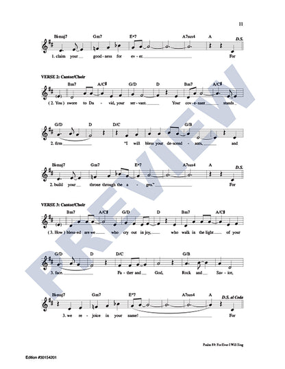 Psalm 89: For Ever I WIll Sing