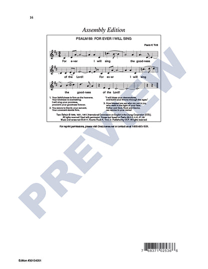 Psalm 89: For Ever I WIll Sing