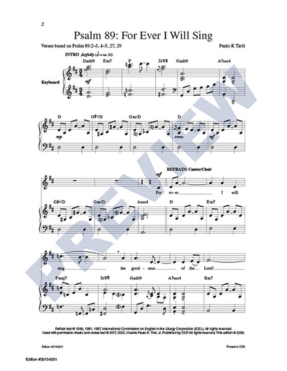 Psalm 89: For Ever I WIll Sing