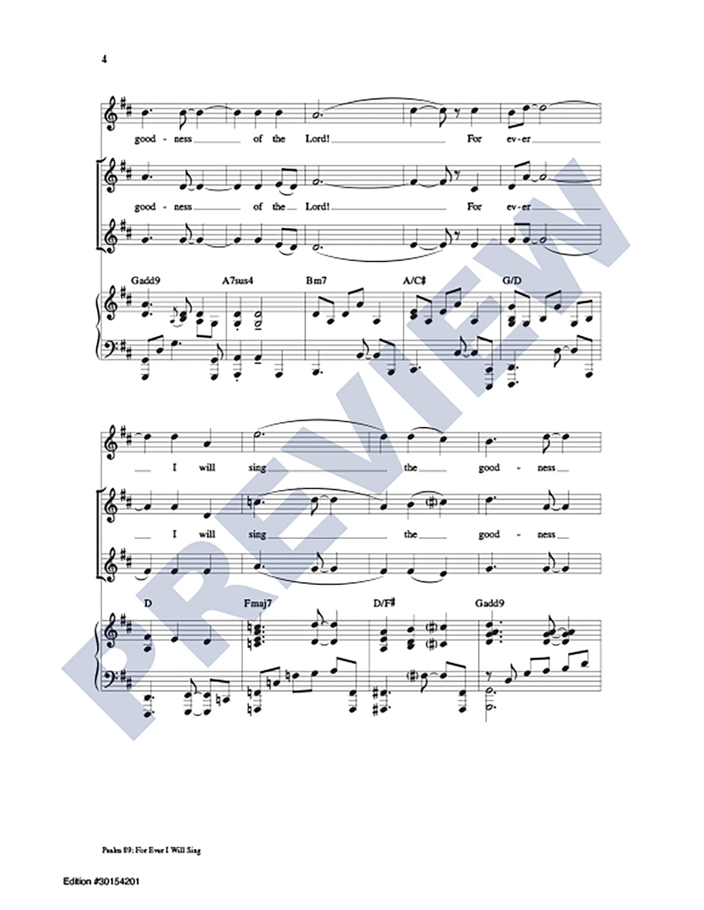 Psalm 89: For Ever I WIll Sing