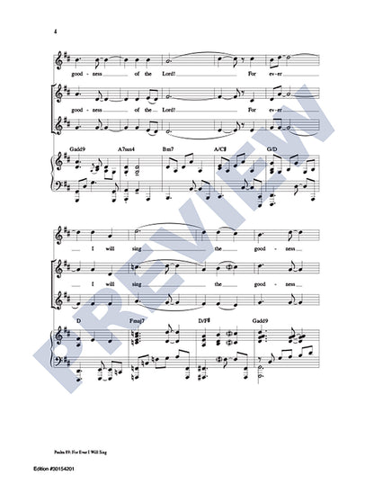 Psalm 89: For Ever I WIll Sing