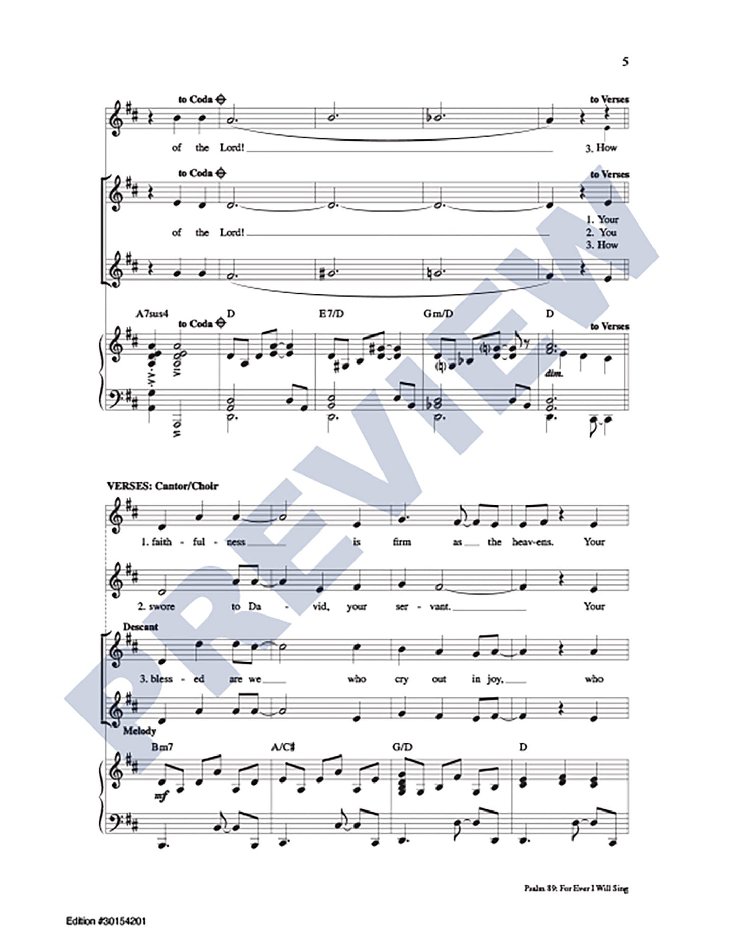 Psalm 89: For Ever I WIll Sing