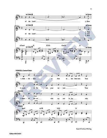 Psalm 89: For Ever I WIll Sing