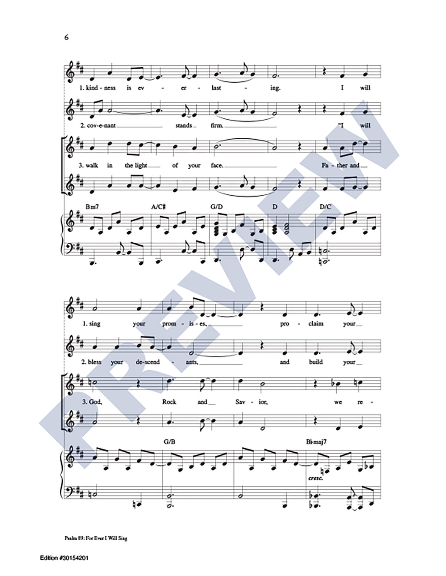 Psalm 89: For Ever I WIll Sing