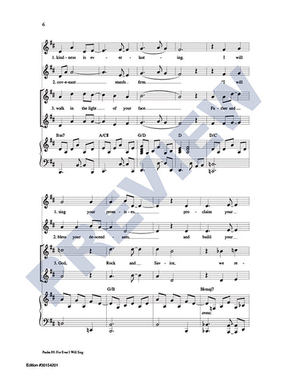 Psalm 89: For Ever I WIll Sing