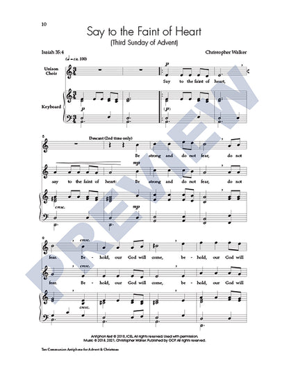 Ten Communion Antiphons for Advent & Christmas