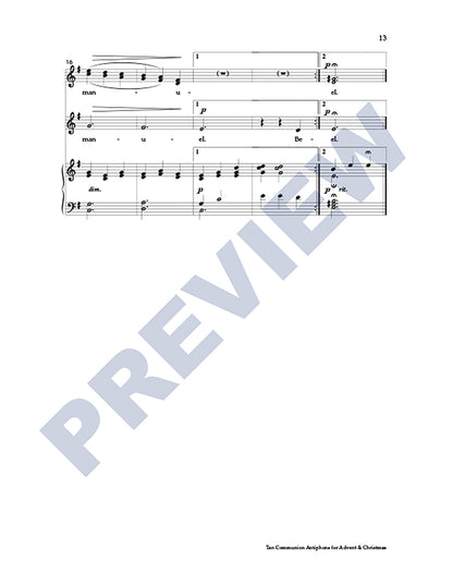 Ten Communion Antiphons for Advent & Christmas