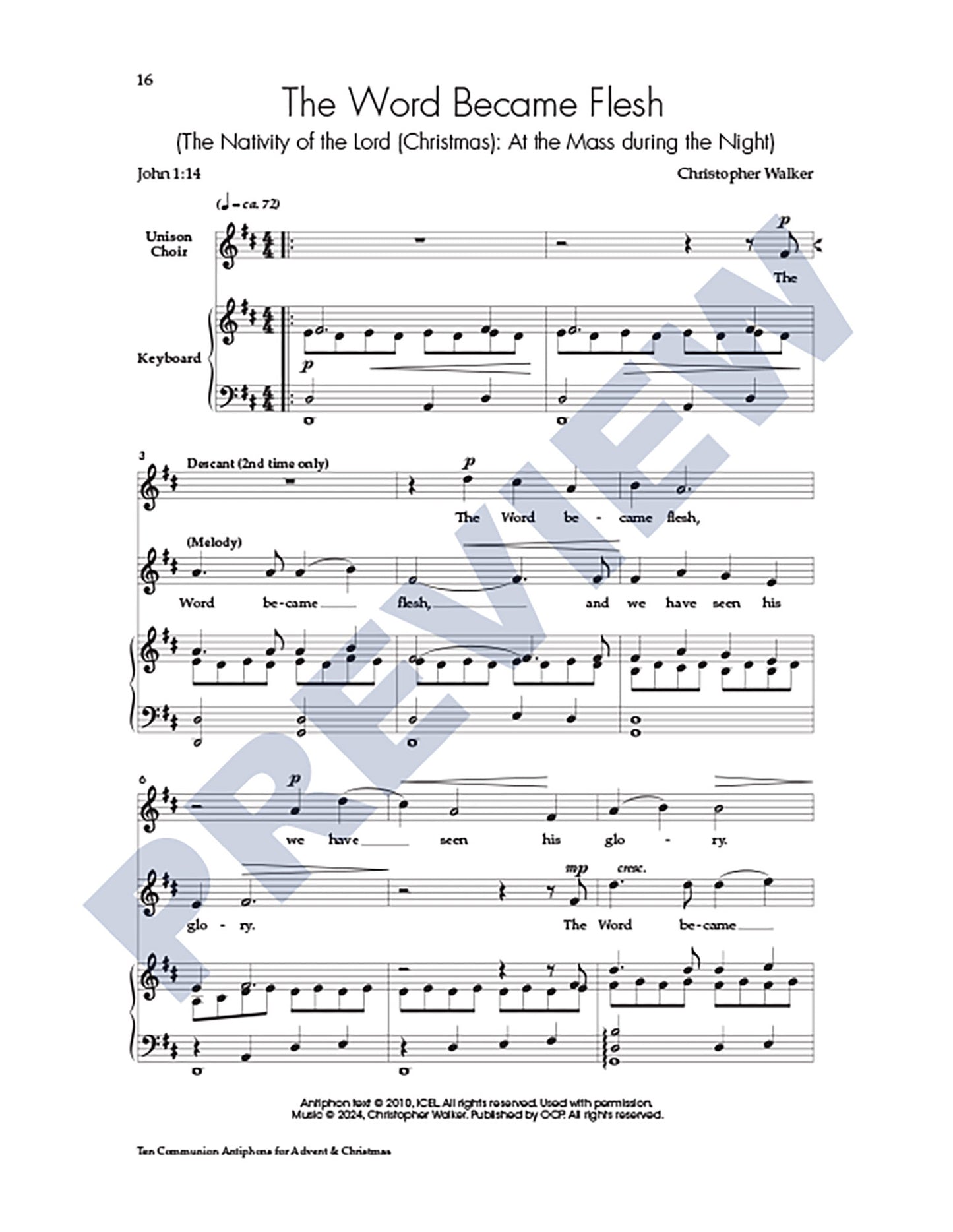 Ten Communion Antiphons for Advent & Christmas