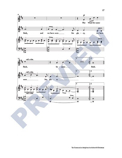 Ten Communion Antiphons for Advent & Christmas