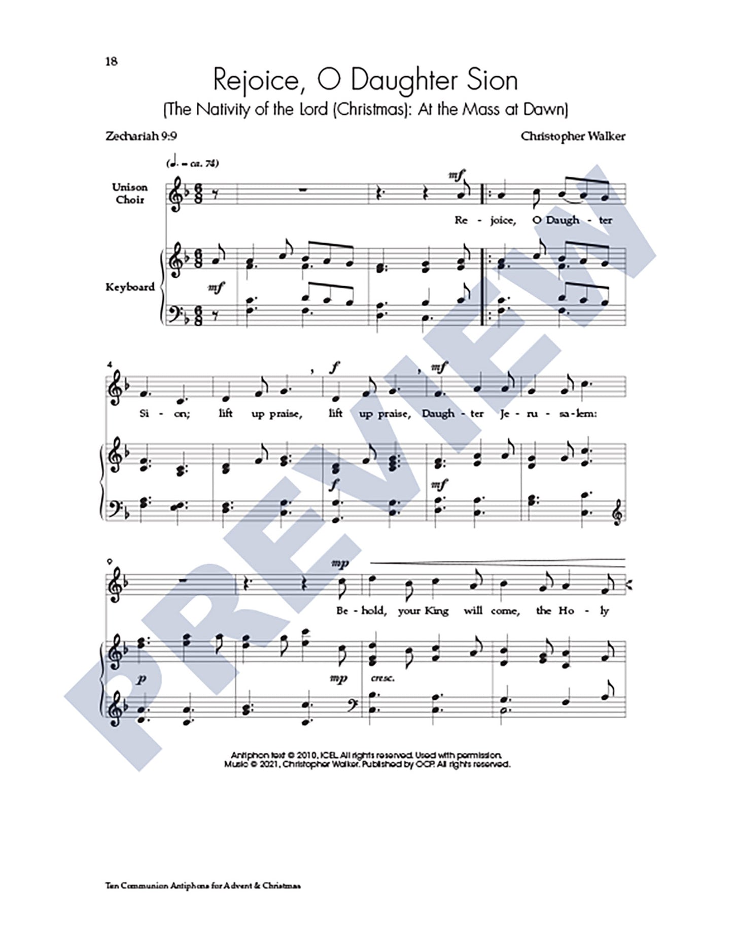 Ten Communion Antiphons for Advent & Christmas