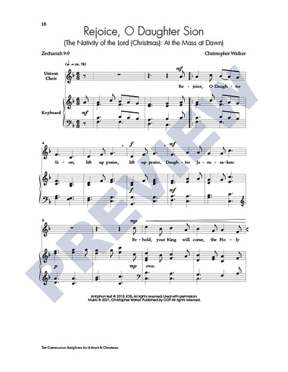 Ten Communion Antiphons for Advent & Christmas