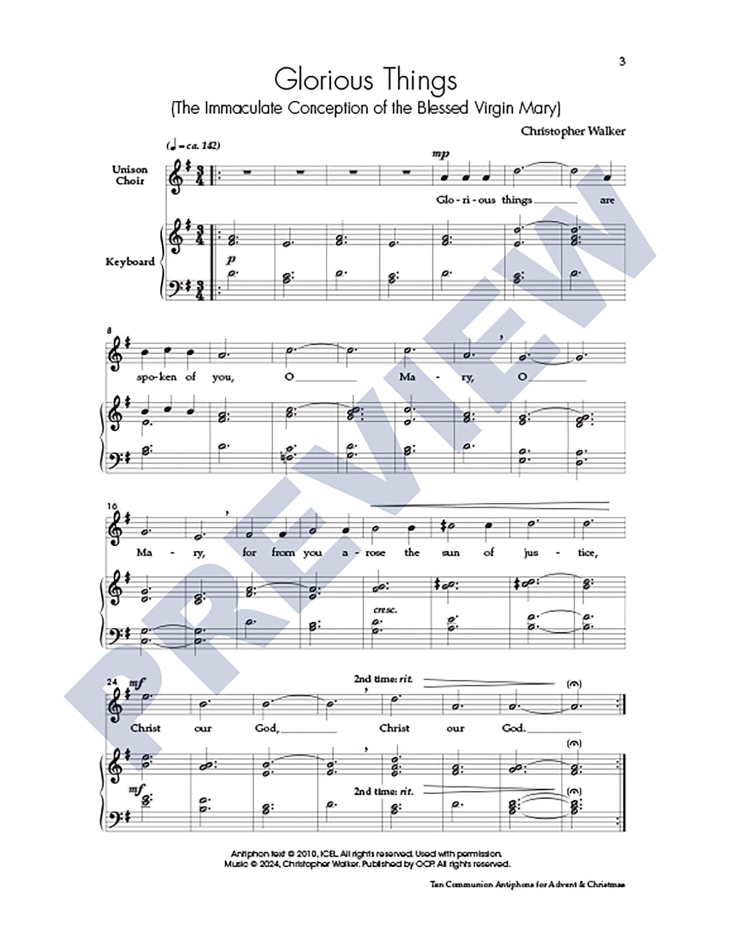 Ten Communion Antiphons for Advent & Christmas