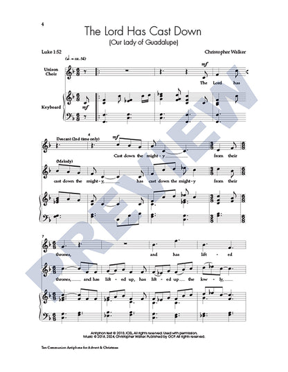 Ten Communion Antiphons for Advent & Christmas