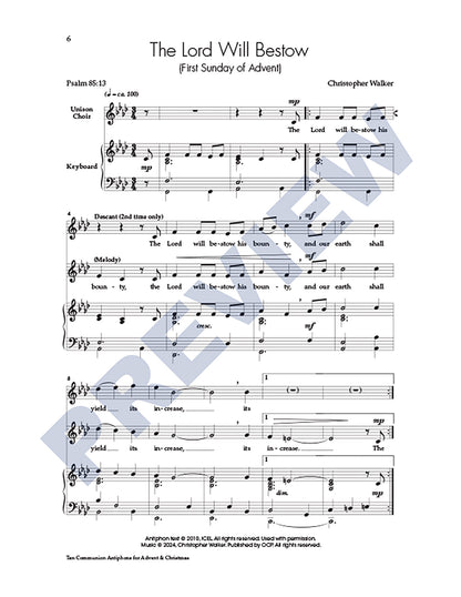 Ten Communion Antiphons for Advent & Christmas
