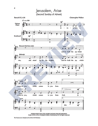 Ten Communion Antiphons for Advent & Christmas