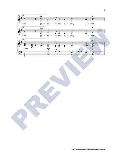 Ten Communion Antiphons for Advent & Christmas