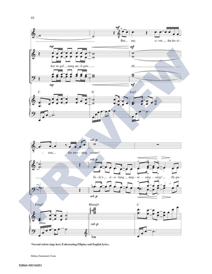 Halina, Emmanuel, Come (A Filipino/English Song for Advent)