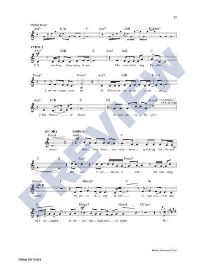 Halina, Emmanuel, Come (A Filipino/English Song for Advent)