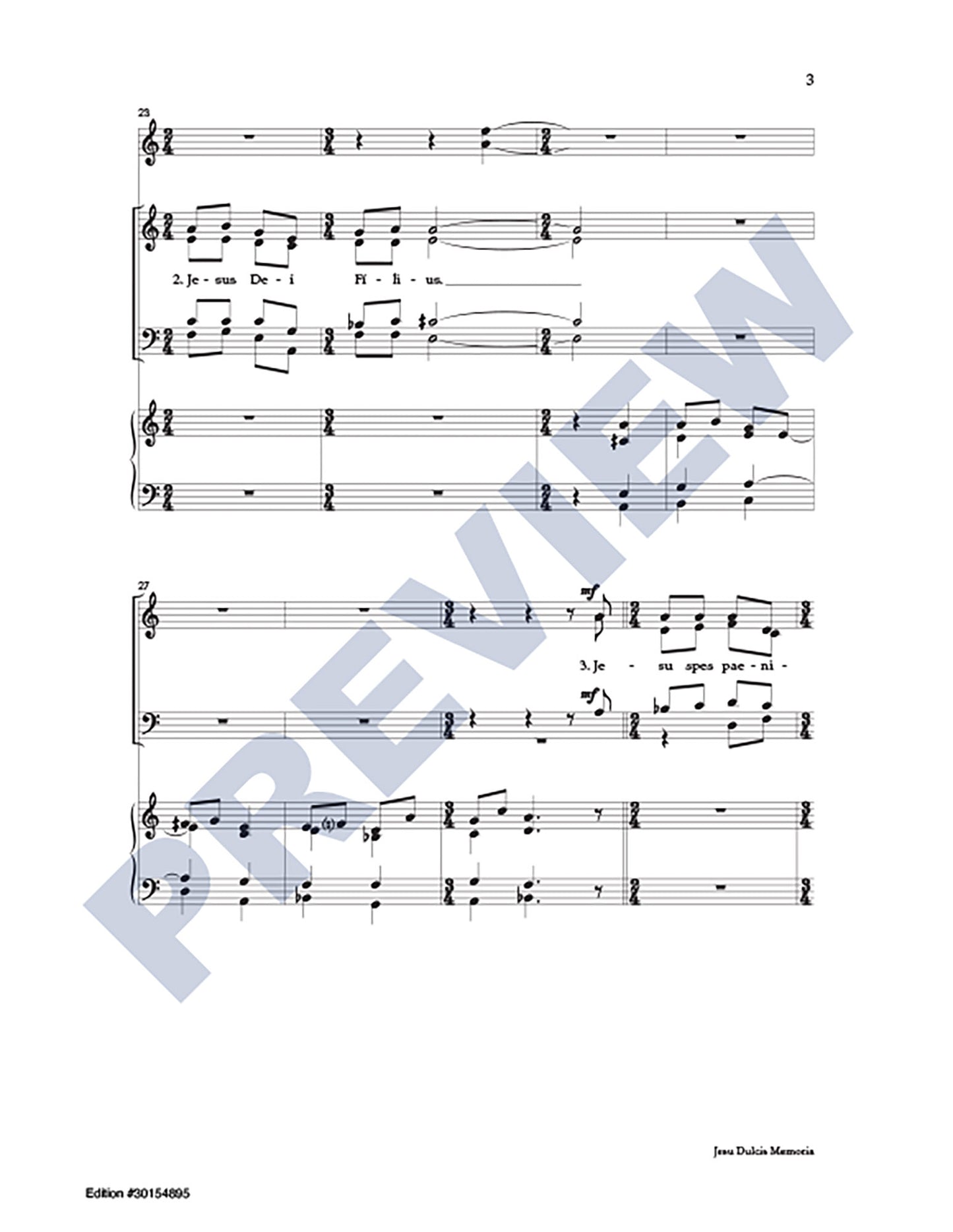 Jesu Dulcis Memoria