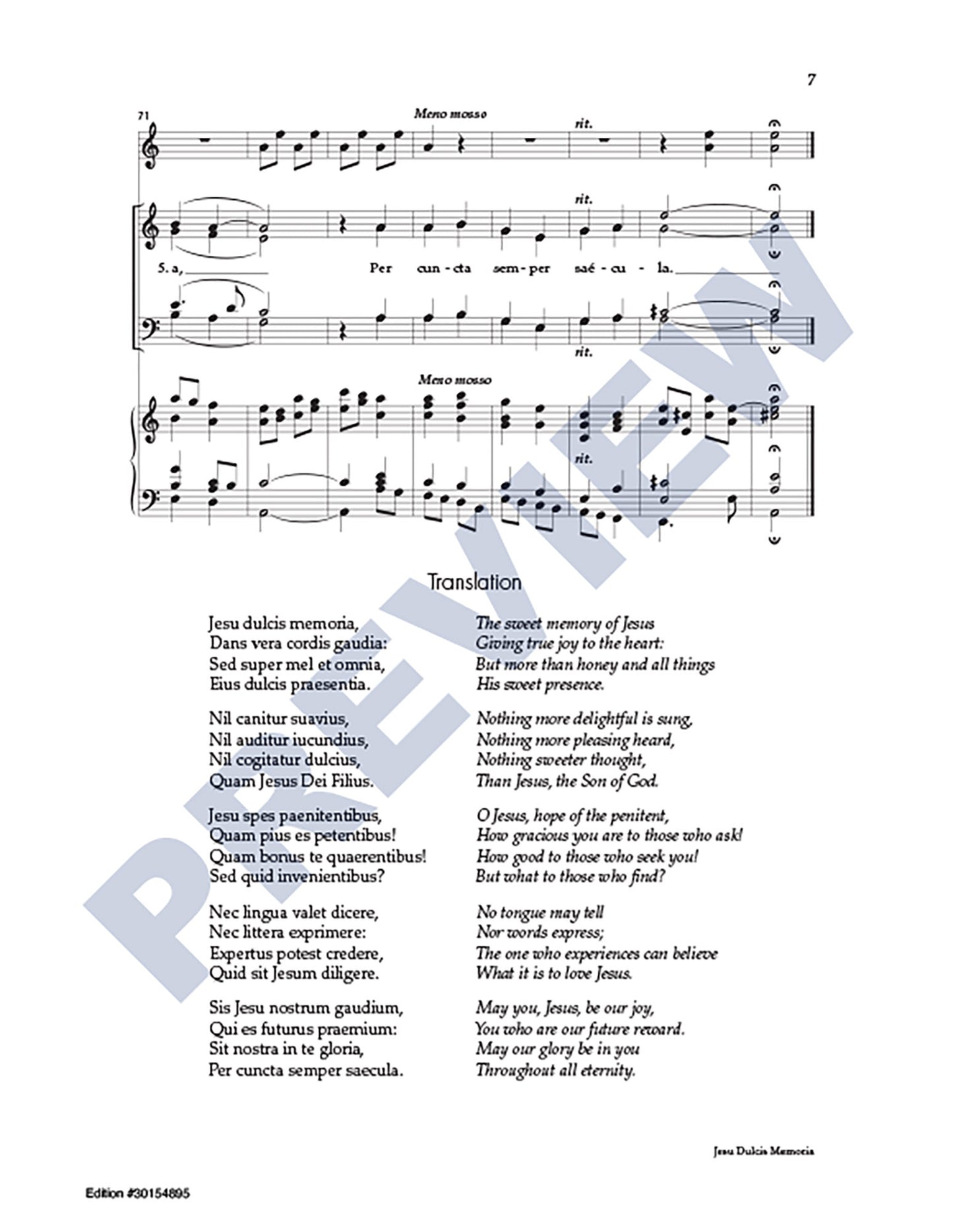 Jesu Dulcis Memoria