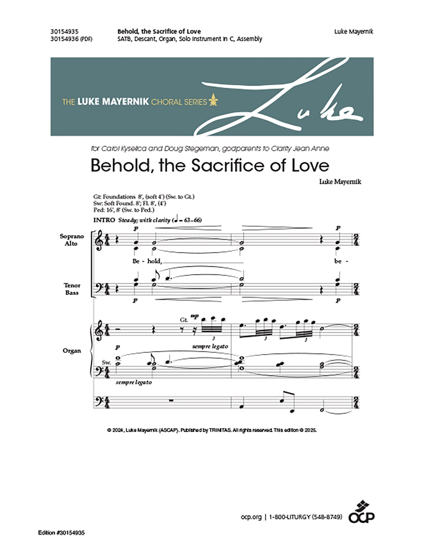 Behold, the Sacrifice of Love