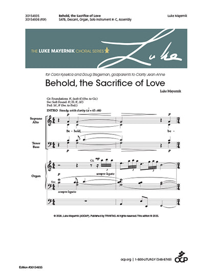Behold, the Sacrifice of Love