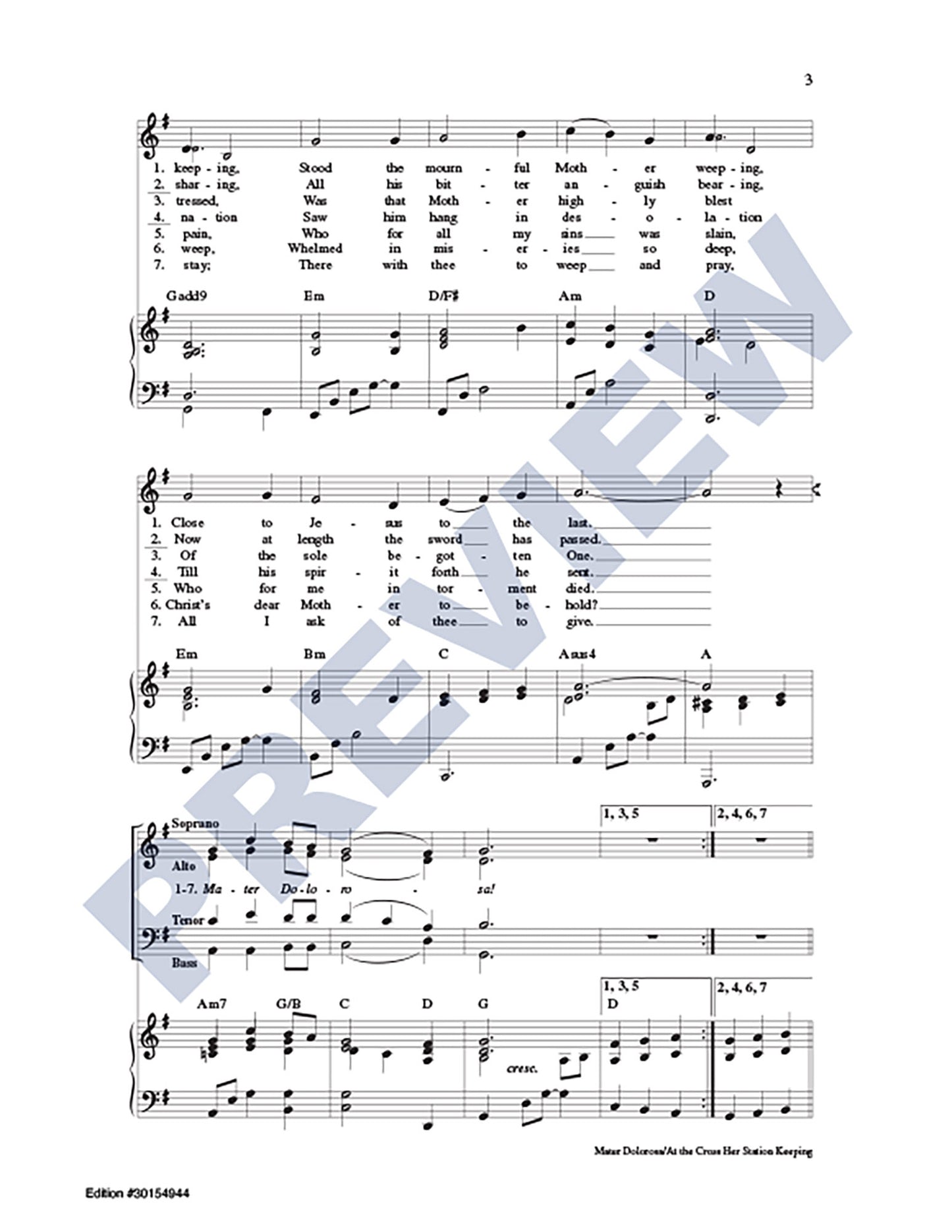 Mater Dolorosa/At the Cross Her Station Keeping