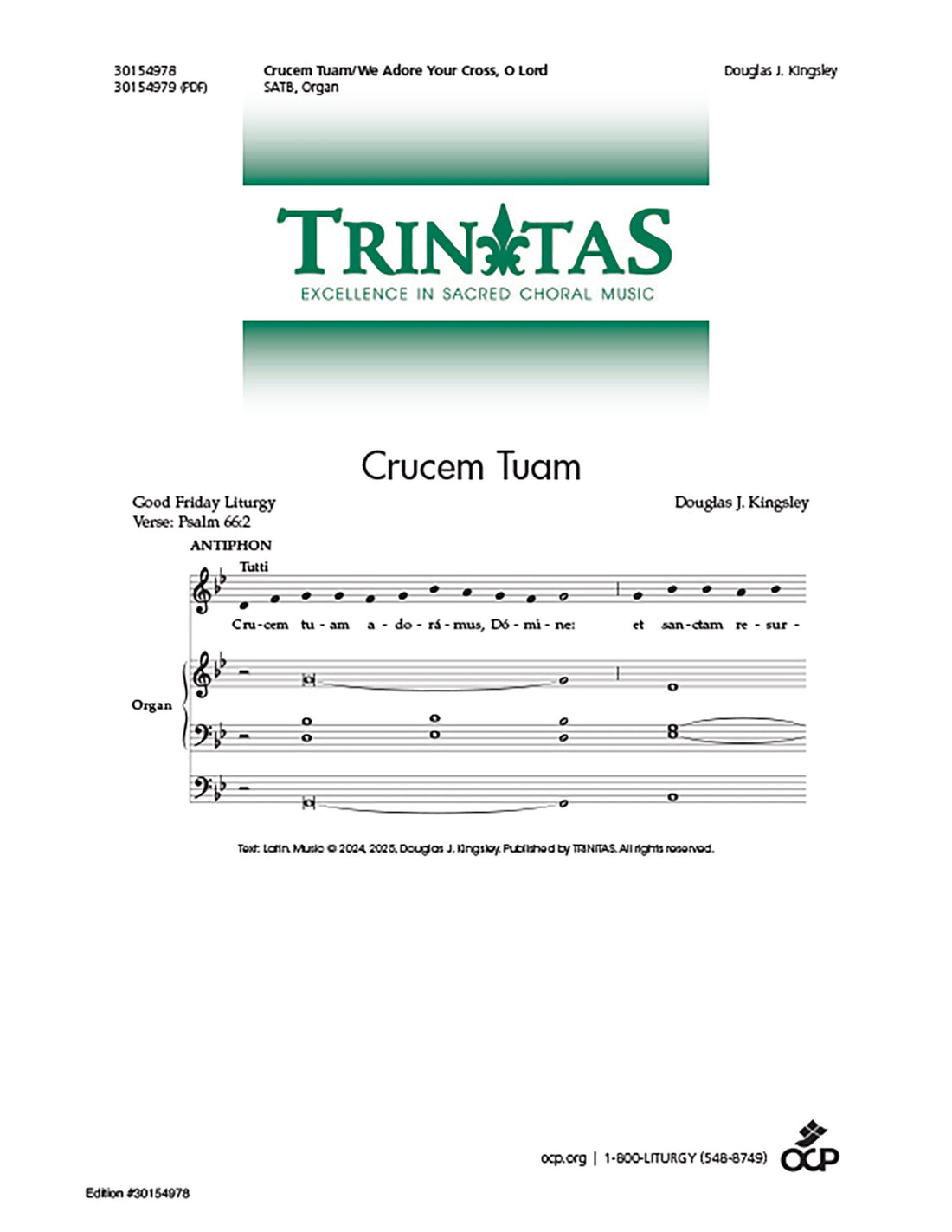 Crucem Tuam/We Adore Your Cross