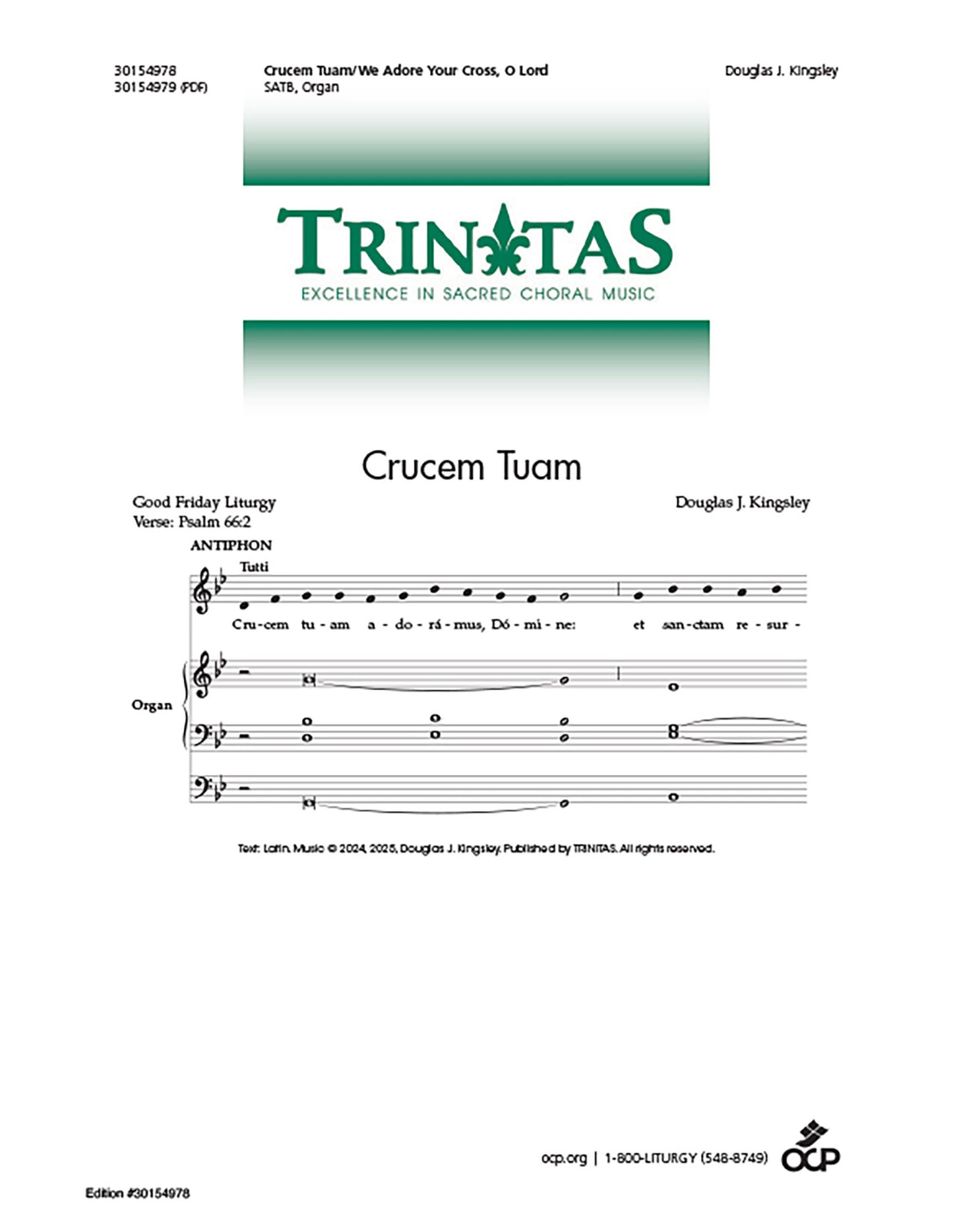 Crucem Tuam/We Adore Your Cross