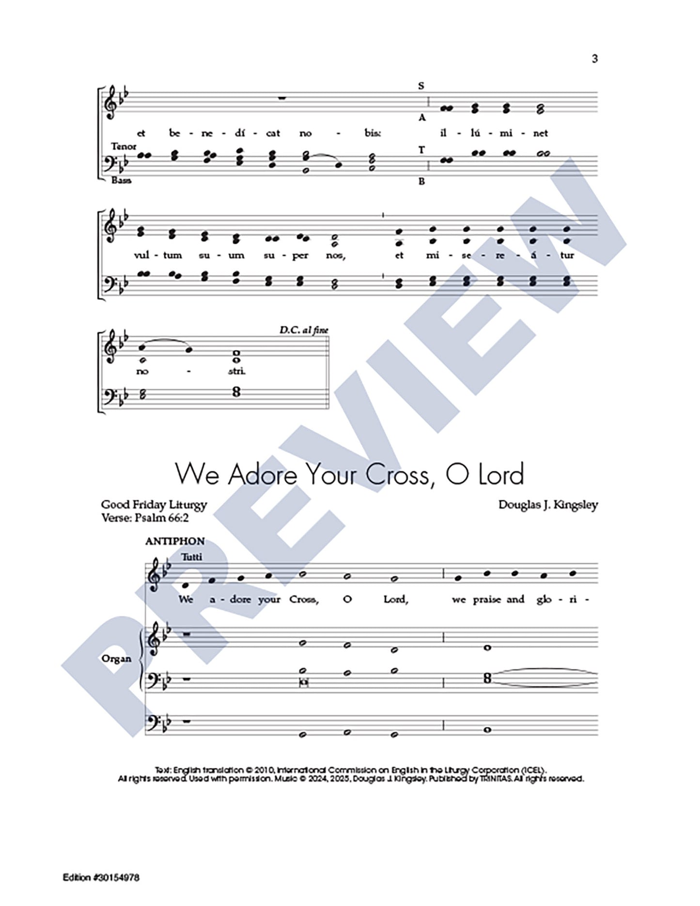 Crucem Tuam/We Adore Your Cross