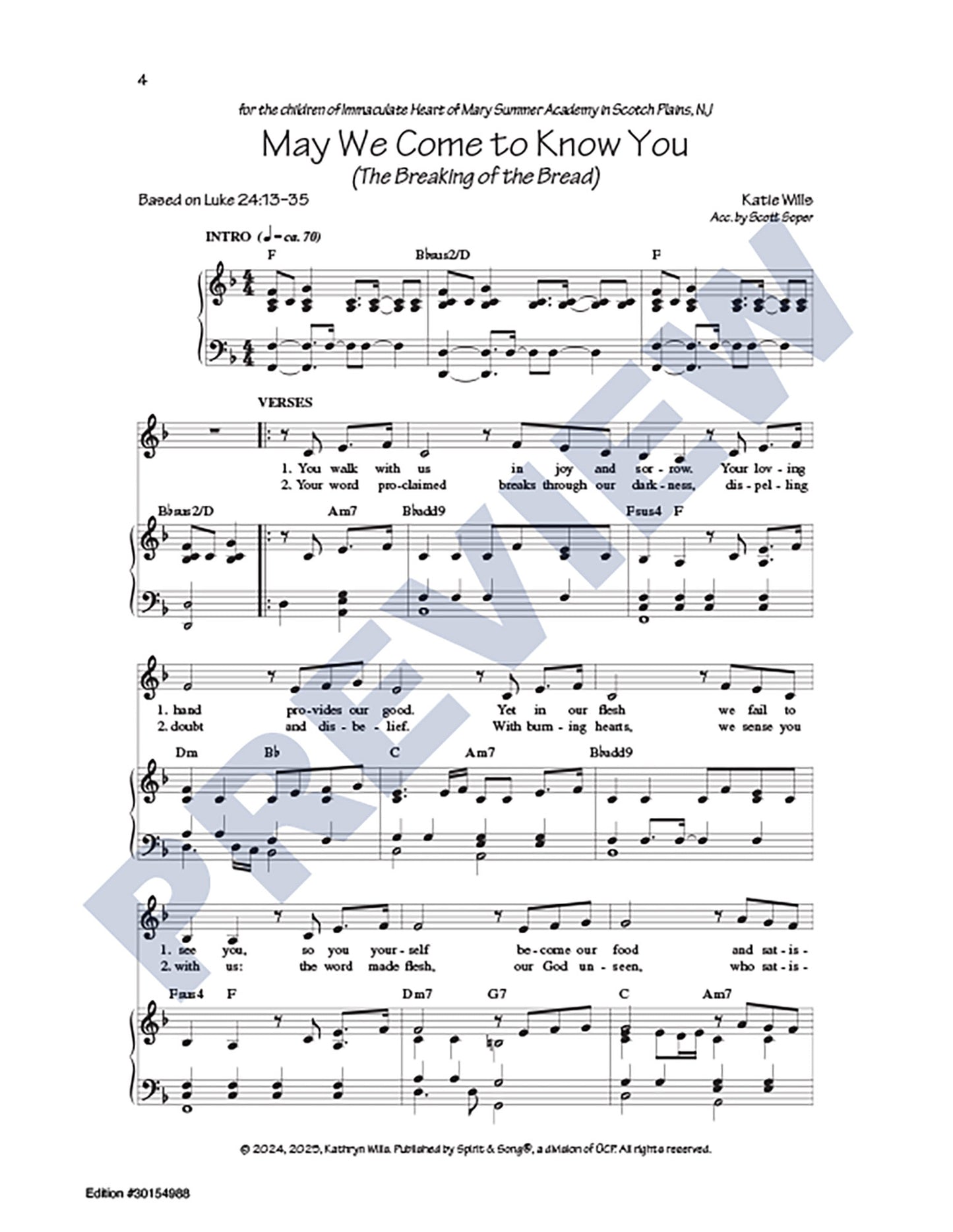 May We Come to Know You (The Breaking of the Bread)