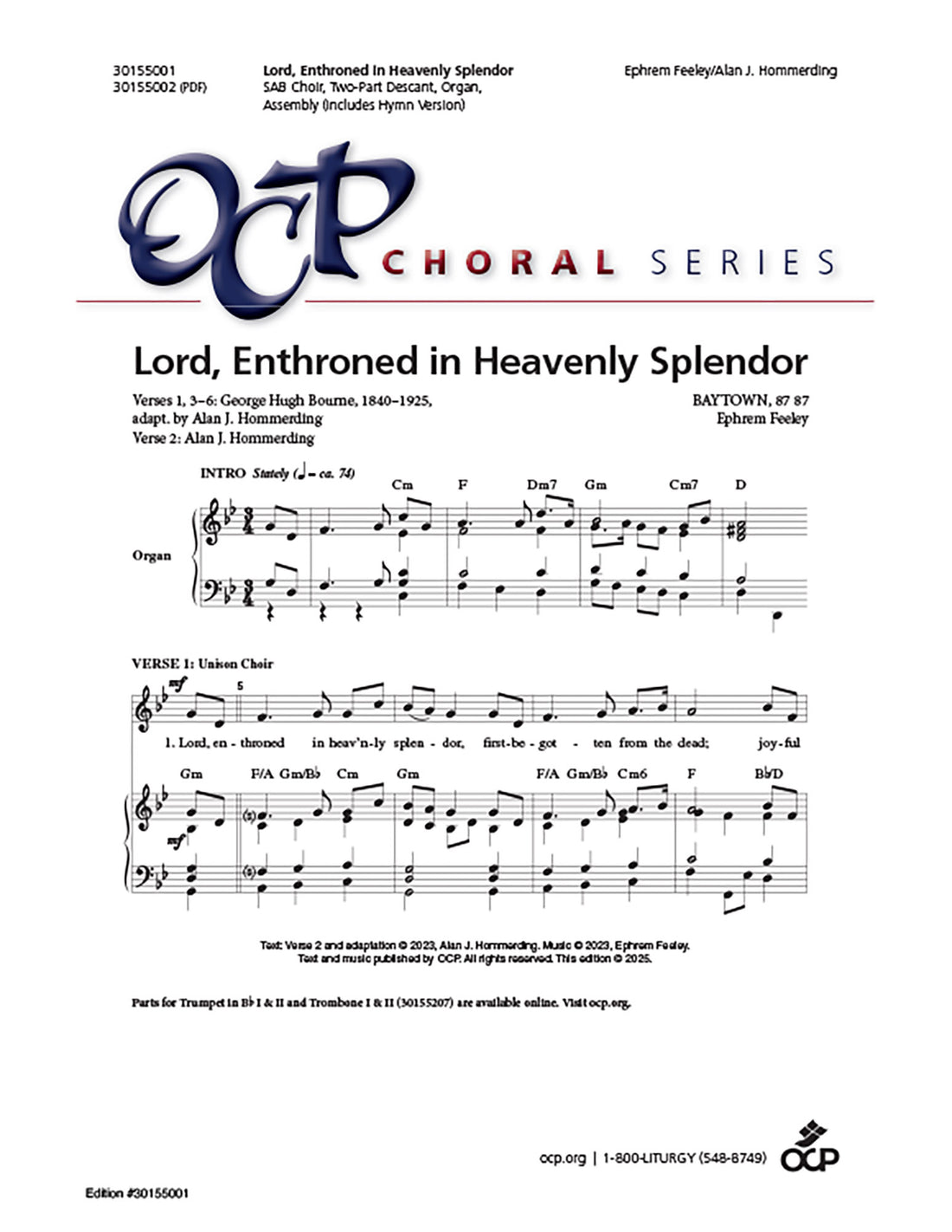 Lord, Enthroned in Heavenly Splendor
