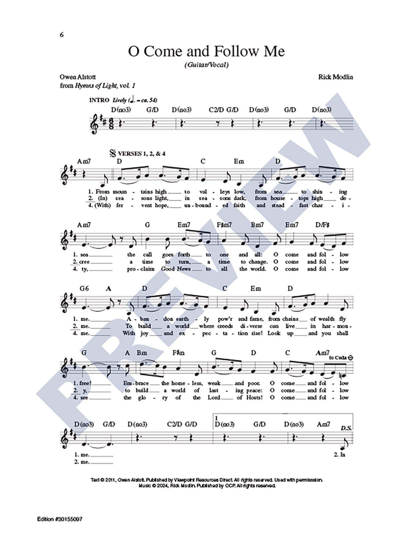 O Come and Follow Me
