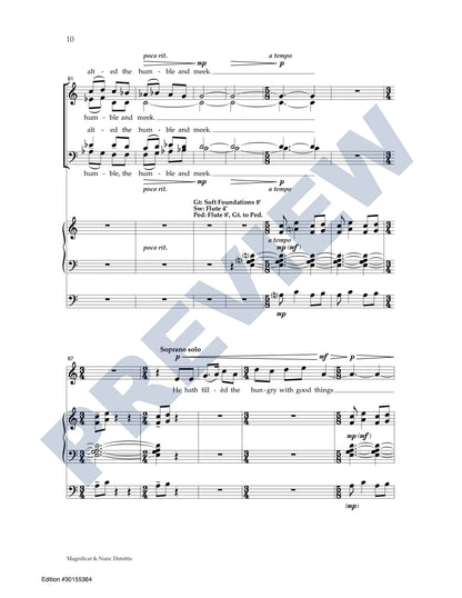 Magnificat & Nunc Dimittis