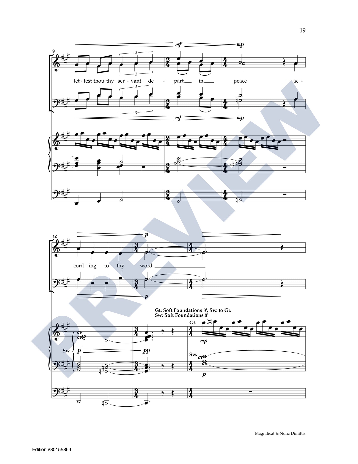 Magnificat & Nunc Dimittis