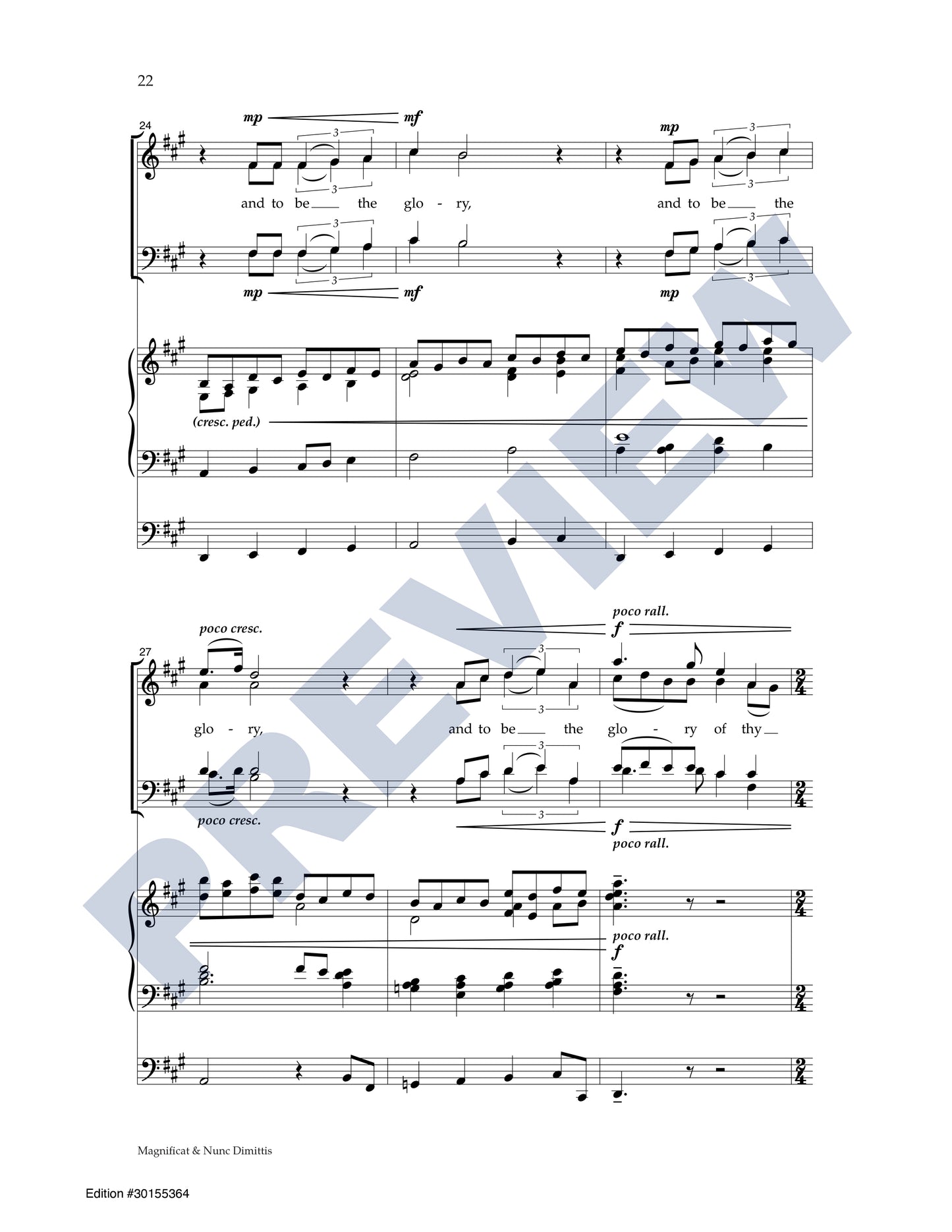 Magnificat & Nunc Dimittis