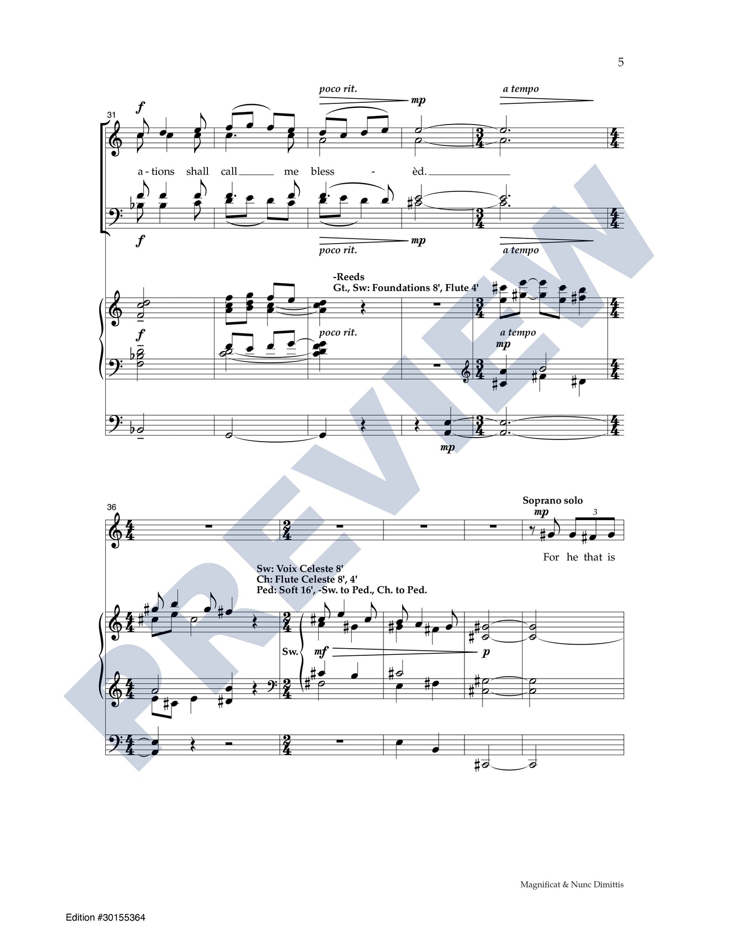Magnificat & Nunc Dimittis
