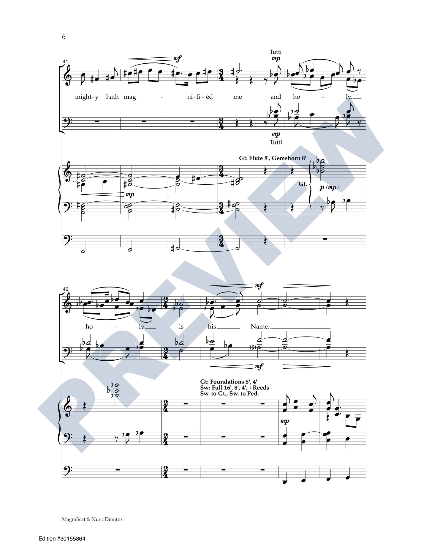 Magnificat & Nunc Dimittis