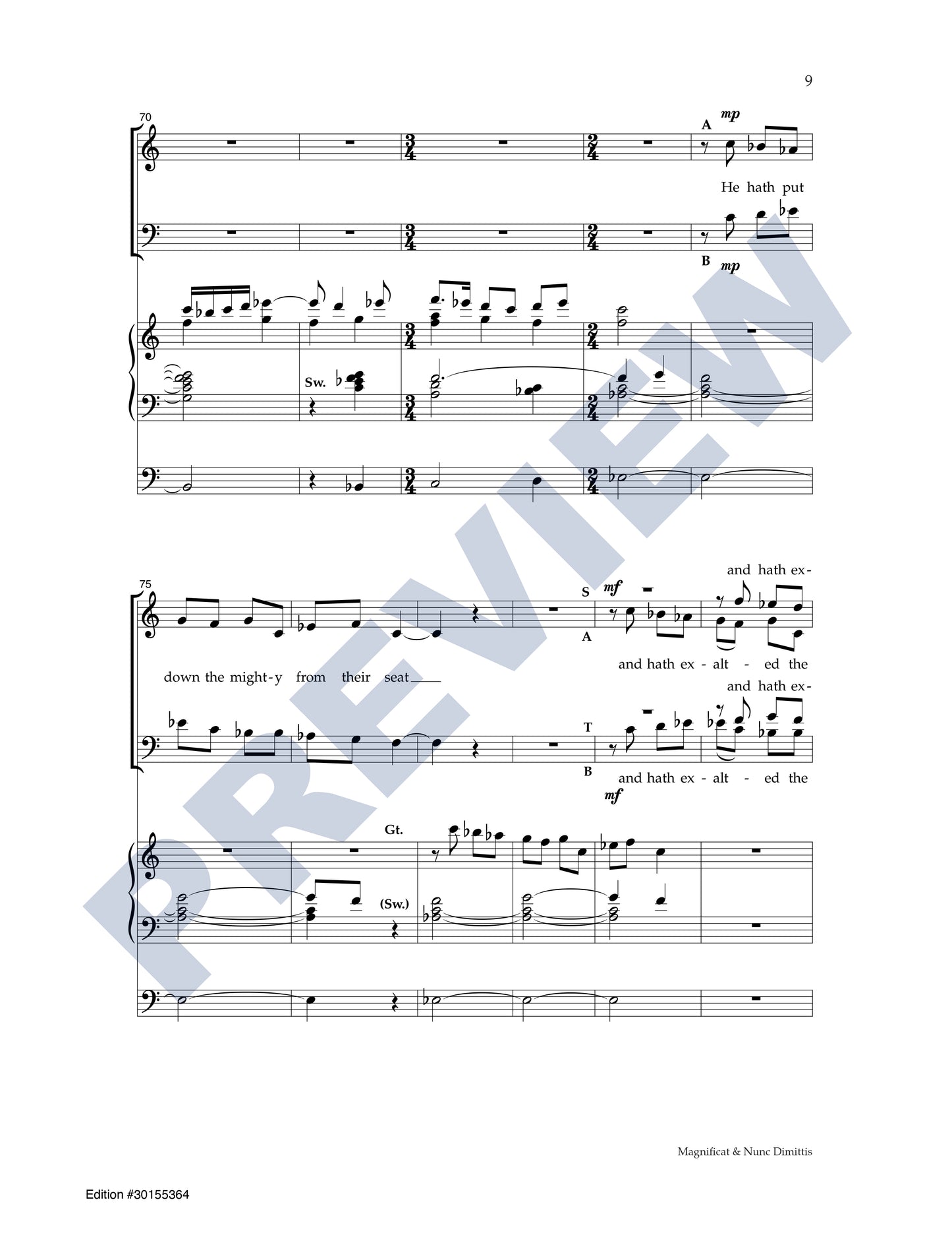 Magnificat & Nunc Dimittis