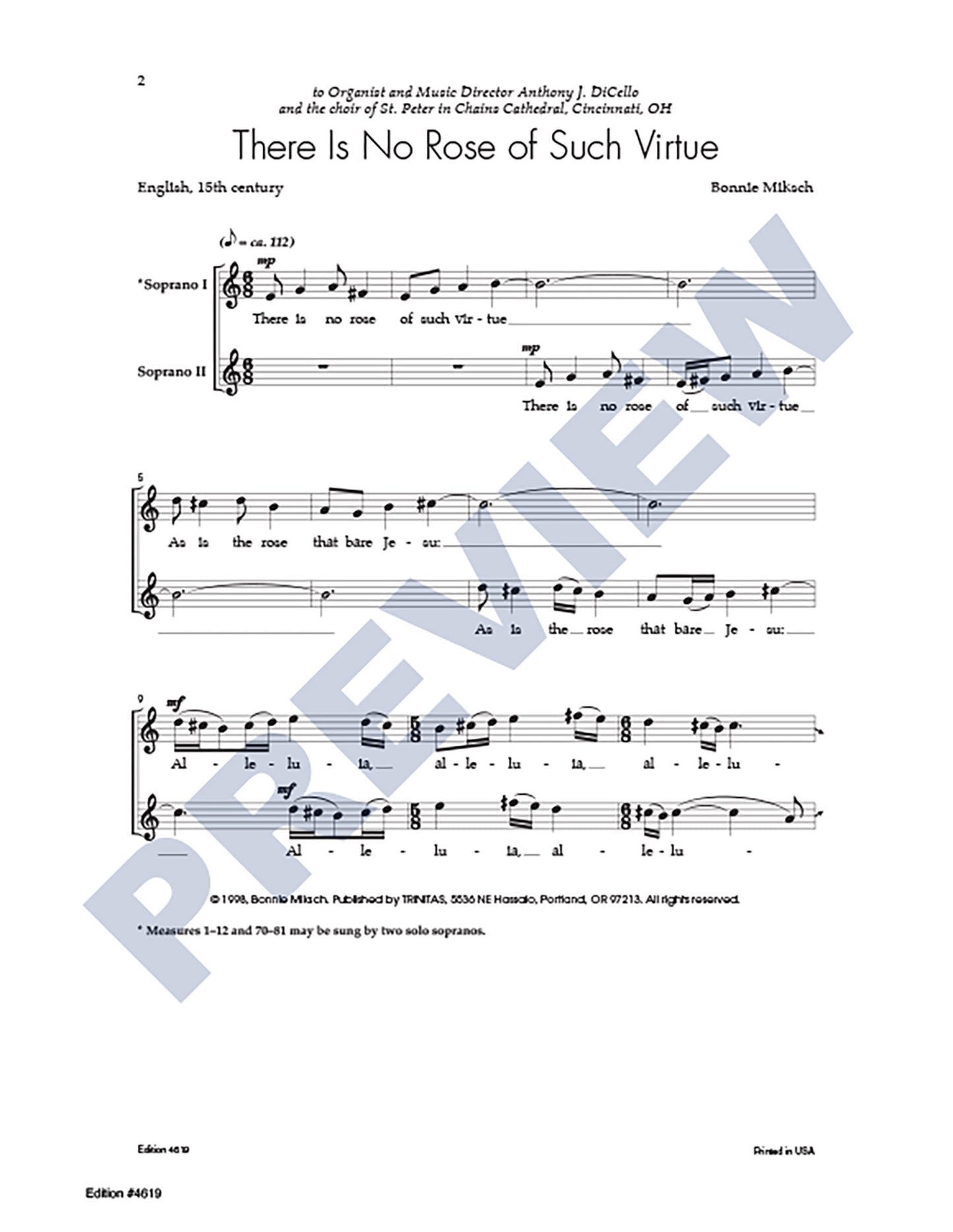 There Is No Rose of Such Virtue