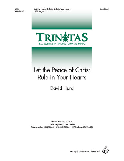 Let the Peace of Christ Rule in Your Hearts