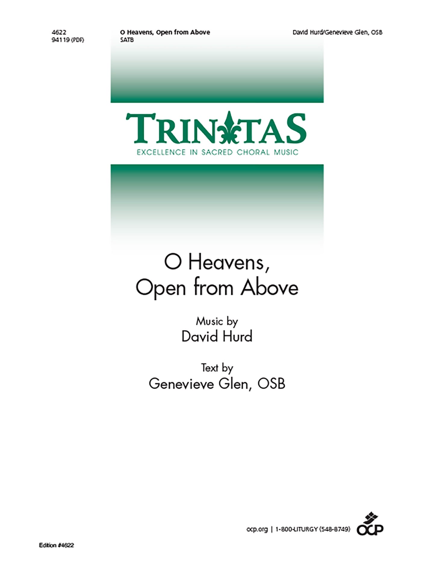 O Heavens, Open from Above